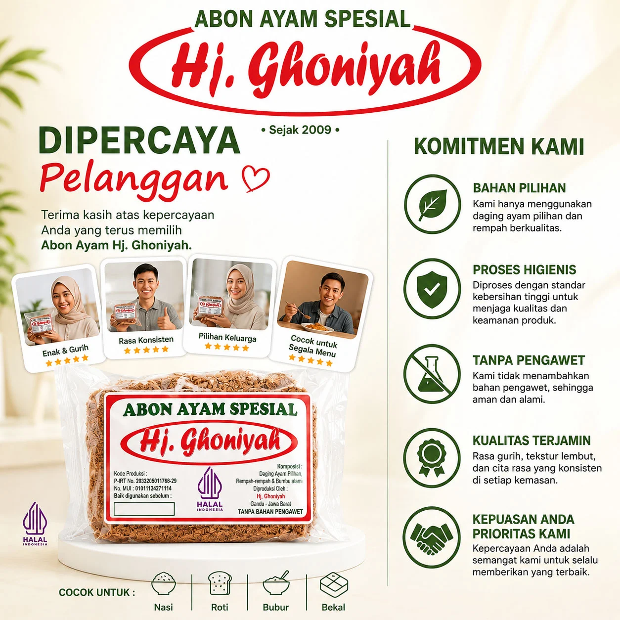 komentar untuk abon ayam hj ghoniyah