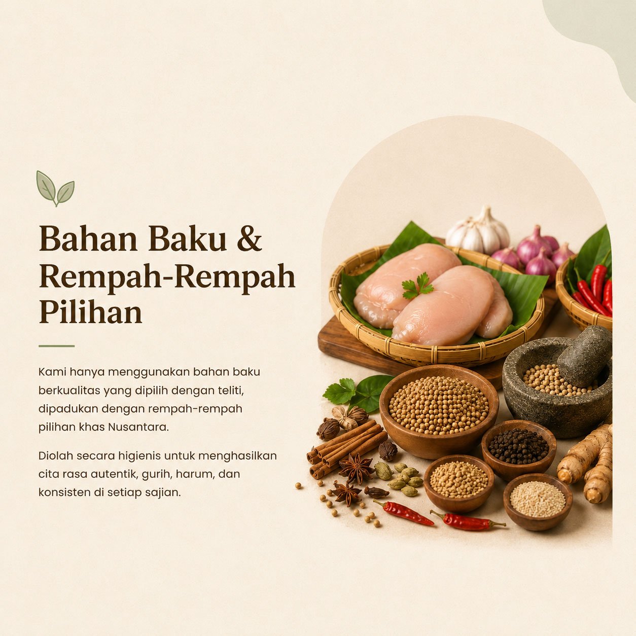 rempah rempah abon ayam hj ghoniyah